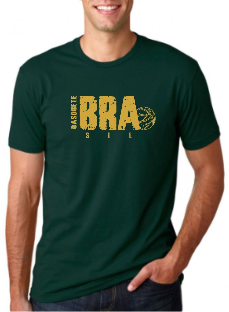 CAMISETAS UNISEX BASQUETE BRASIL Ref. 0001 Camiseta Unisex BASQUETE BRASIL Ref. 001 - Imagem 1